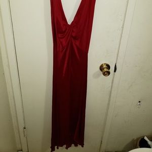 Burgundy dress